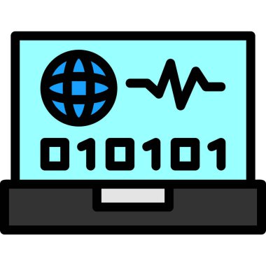 Modern bir simgenin vektör illüstrasyonu