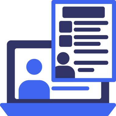 çevrimiçi eğitim ikonu düz stil