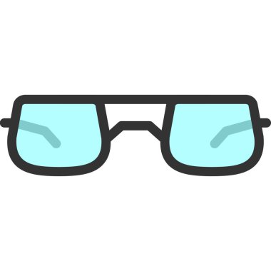 farklı renkte vektör gözlüğü.