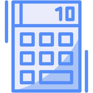 hesap makinesi simgesi, vektör illüstrasyonu