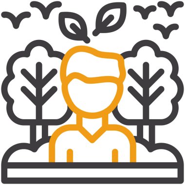 İnsan simgesinin vektör illüstrasyonu