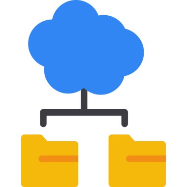 bulut depolama vektörü simgesi