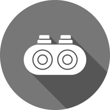 Kamera simgesinin vektör illüstrasyonu