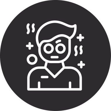 Maskeli bir adamın vektör çizimi