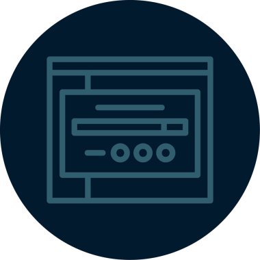 Benzersiz web vektör simgesi