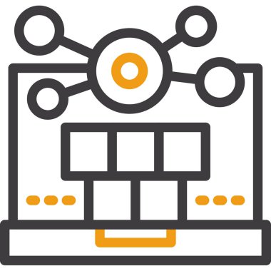 Veri analiz simgesi, vektör illüstrasyonu