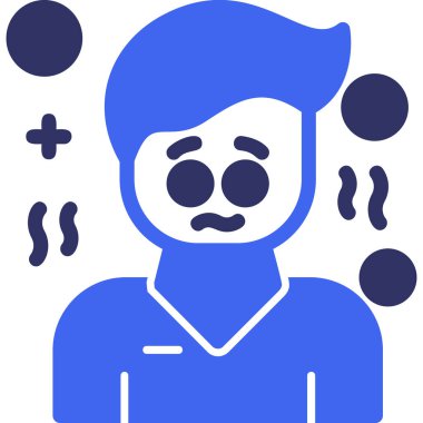 Adamım. Web simgesi basit illüstrasyon