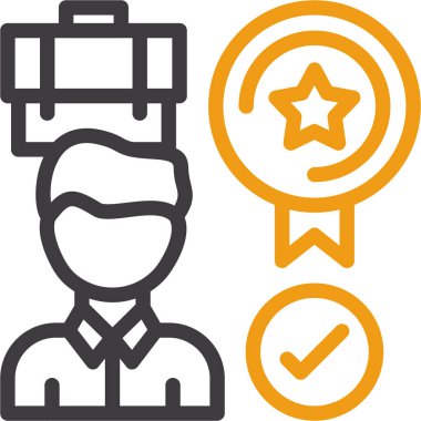 Bir yıldız simgesinin vektör illüstrasyonu