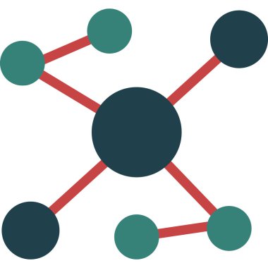 genel ağ düz simgesi, vektör, illüstrasyon