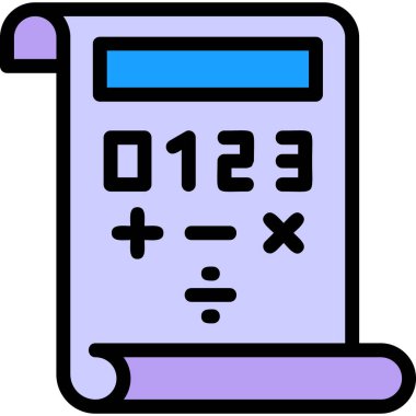 hesap makinesi simgesi vektör illüstrasyonu