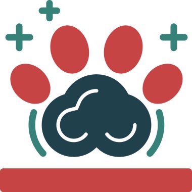 Köpek. Web simgesi basit illüstrasyon