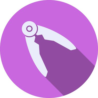 Makas. Web simgesi basit illüstrasyon