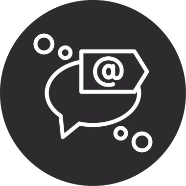 vektör ileti simgesi