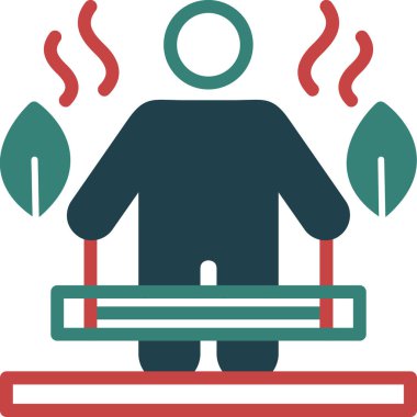 Barbekü. Web simgesi basit illüstrasyon