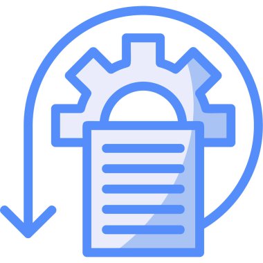 Teçhizat Web simgesi basit illüstrasyon