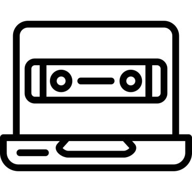 Bilgisayar. Web simgesi basit illüstrasyon