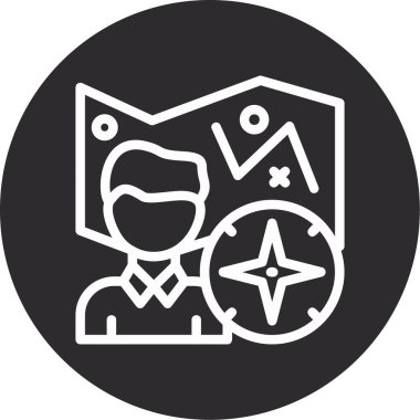 Bir insan simgesinin vektör illüstrasyonu