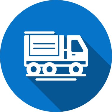 Teslimat kamyonu ico 'nun vektör çizimi