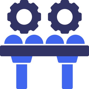 Dişliler. Web simgesi basit illüstrasyon