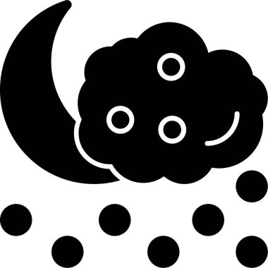 Bulut. Web simgesi basit illüstrasyon