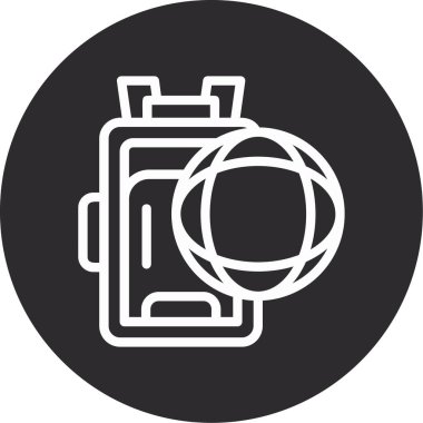 fotoğrafçılık kamera simgesi, vektör illüstrasyonu