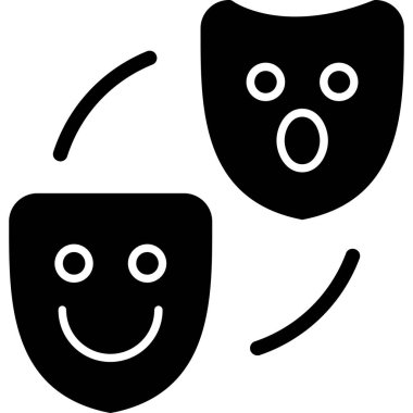 yüz maskesi simgesi, vektör illüstrasyonu