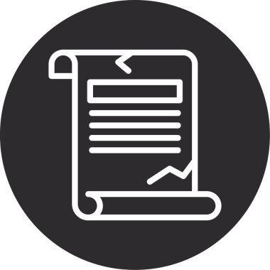 belge vektör simgesi modern basit illüstrasyon