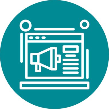 seo modern simgesinin vektör illüstrasyonu