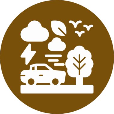 Ağaç simgesinin vektör illüstrasyonu