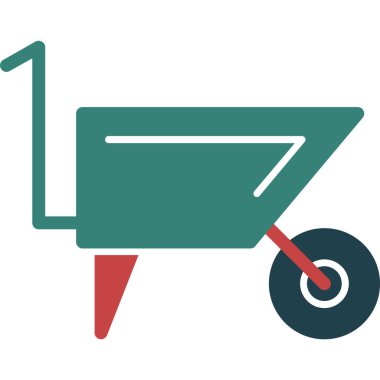 Sepeti düz vektör simgesi