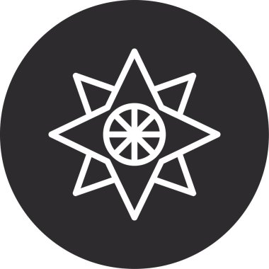 yıldız simgesi vektör illüstrasyonu