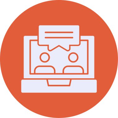 Dizüstü bilgisayar simgesi vektör çizimi