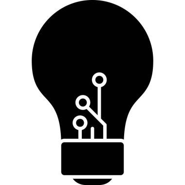 Ampul. Web simgesi basit illüstrasyon