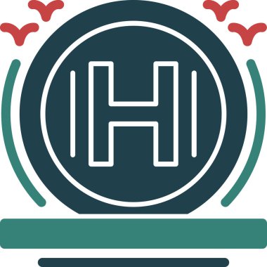 Tıbbi bir simgenin vektör illüstrasyonu