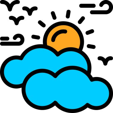 Güneş. Web simgesi basit tasarım