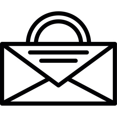 Mektup. Web simgesi basit tasarım