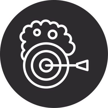 Bir balık simgesinin vektör illüstrasyonu