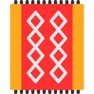 Amerikan bayrağı simgesi, düz tasarım