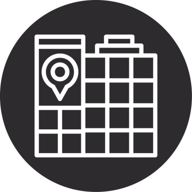 Harita iğnesi. Basit tasarım