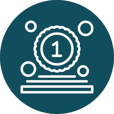 bir numaralı simge vektör illüstrasyon grafik tasarımı