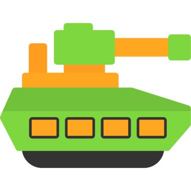 Denizaltı düz simgesi, vektör çizimi