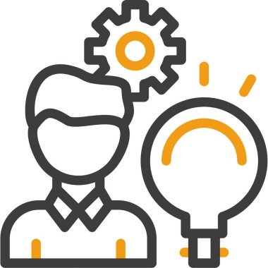 özet biçiminde ampul yaratıcı fikir simgesi