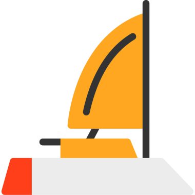 Beyaz arkaplanı olan bir karikatür tablosunun vektör çizimi