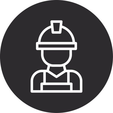 Mühendis. Web simgesi basit tasarım