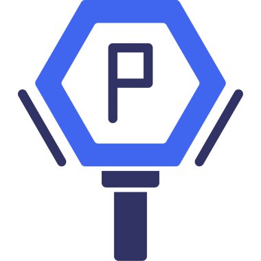 Park tabelası. Web simgesi basit illüstrasyon