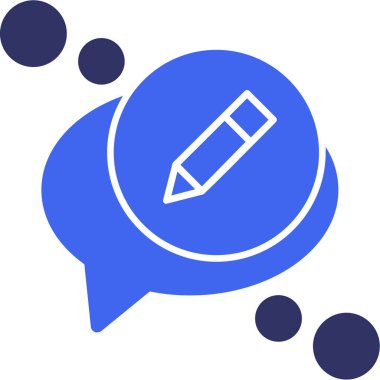 konuşma balonu simgesi, vektör illüstrasyonu