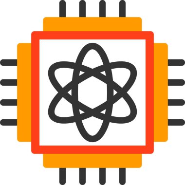 Moda biçimi izole edilmiş arkaplanda atom simgesi