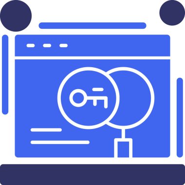 tarayıcı simgesi tasarımı vektör çizimi