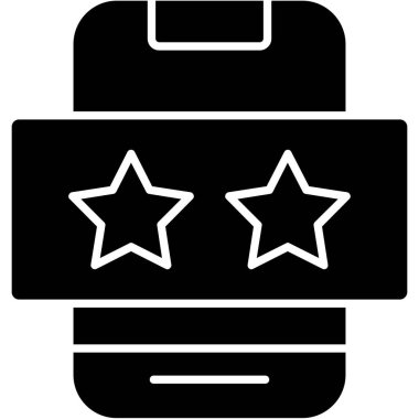 Bir yıldız simgesinin vektör illüstrasyonu