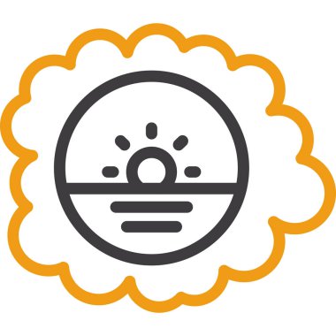 Güneş Simgesi Vektör illüstrasyonu